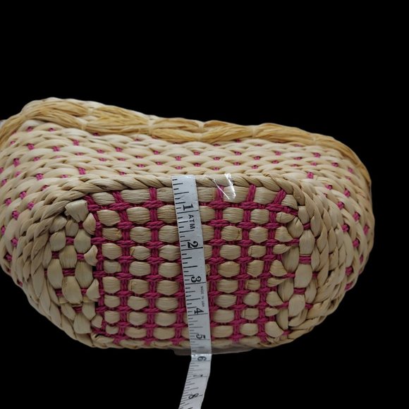 Chico's Straw with Pink Bag/Tote NWT - Picture 6 of 7